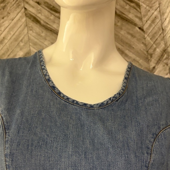 Et Vous Light vintage Blue Denim dress, size 10, knee length - Picture 6 of 10